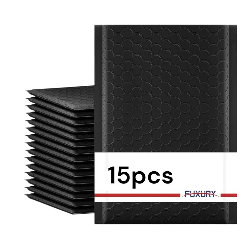 15pack‎ - Bubble Mailer 6x10"   BLACK